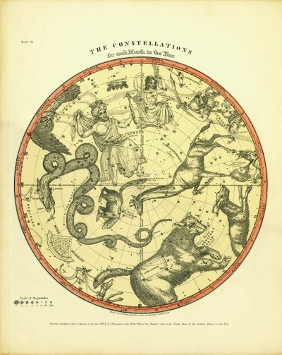 Chart of the Constellations by Unknown